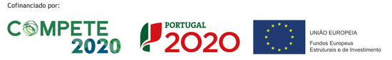 Identificação Financiamento Logótipos das entidades responsáveis pelo financiamento do projeto "AiECHOES - AI supported early risk prediction and intervention ofHealth conditions with personalized sensors".As entidades financiadoras são COMPETE2020, PORTUGAl2020 e União Europeia.