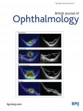 Capa da revista British Journal of Ophtalmology