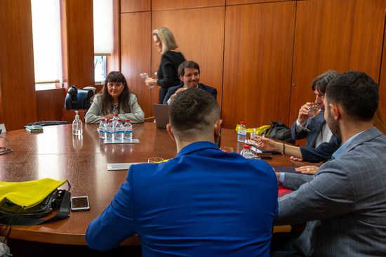 Team from University of Sarajevo meeting with our managing team and international officers.