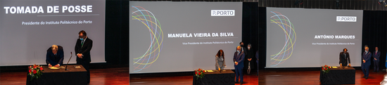 Tomada de Posse do novo Presidente do IPP, Professor Paulo Pereira, da Vice Presidente Professora Manuela Vieira da Silva e do Vice-Presidente Professor António Marques